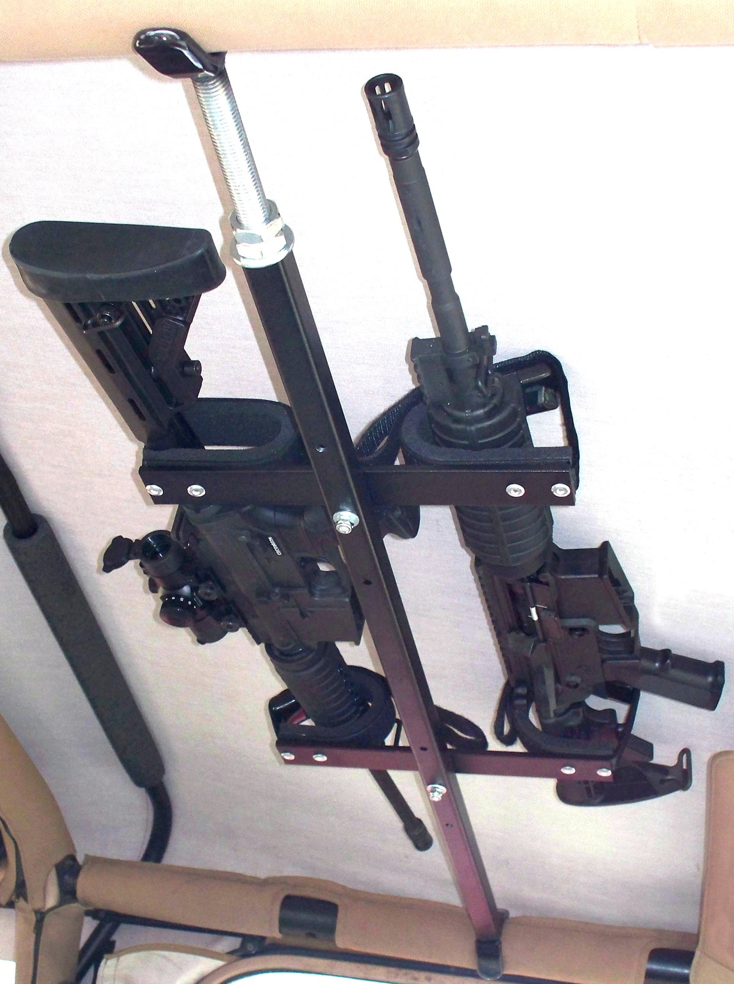 Quick-Draw™ Overhead Tactical Gun Rack for JEEP - Model QD857T-OGR-JEEP